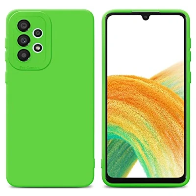 Afbeelding van Cadorabo Hoesje geschikt voor Samsung Galaxy A72 4G / 5G in FLUID GROEN Beschermhoes TPU silicone Cover Case