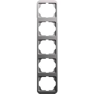Afbeelding van Abb busch jaeger alpha nea 5 voudig afdekraam verticaal 365x81x11mm ip20 platina 2cka001754a1694