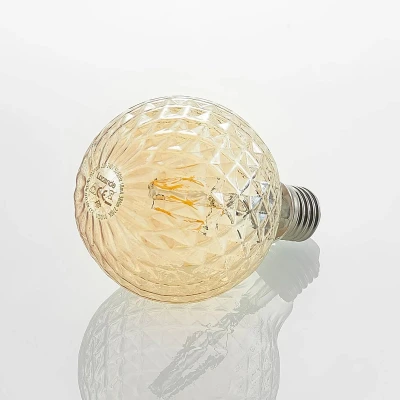 Afbeelding van Lucande LED lamp E27 G95 4W 2.700K dimbaar amber