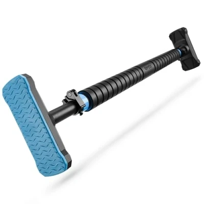 Afbeelding van Gymtek® Optrekstang voor deurkozijnen van 70 tot 100 cm pull up bar (zwart en blauw)