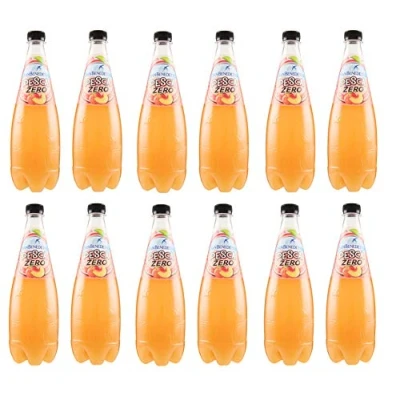 Afbeelding van 12 x San Benedetto Zero courgette Aggiunti Pesca alcoholvrije drank koolzuurhoudende perzik smaak nul toegevoegde suiker 75 cl