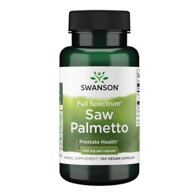Afbeelding van Saw Palmetto extract 100 Capsules 540mg Poeder van bessen Zaagpalm Swanson Health