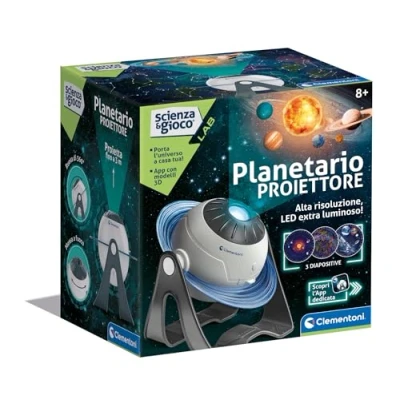Afbeelding van Clementoni Wetenschap Lab projector van de sterren, superspel wetenschappelijke kinderen 8 jaar, planetarium heldere astronomische sterrenbeelden, planeten zonnestelsel, sterrenstelsel, Italiaanse