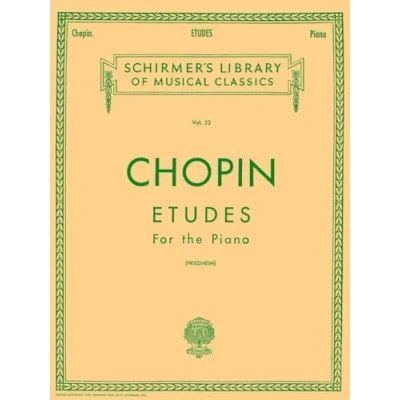 Afbeelding van Frederic chopin : etudes piano: Schirmer Library of Classics Volume 33 Piano Solo