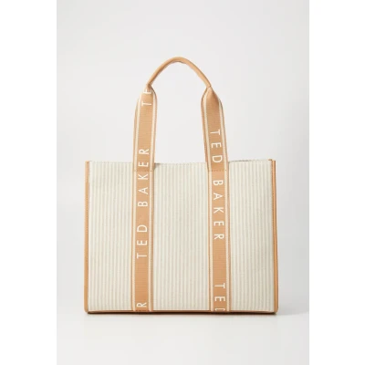 Afbeelding van Ted Baker Hayllee Striped ICON BAG Shopper, Dames, Maat: One Size, Camel
