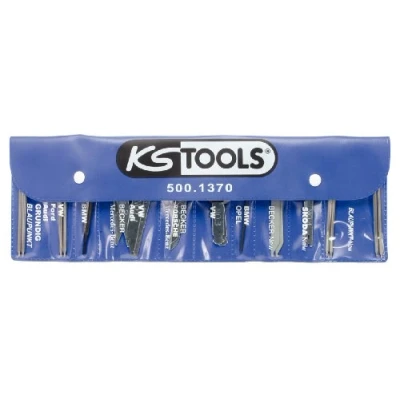 Afbeelding van KS Tools, Voertuig gereedschap, Set voor demontage en montage van radio/navigatiesysteem, 18 stuks.