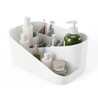 Afbeelding van Umbra Opbergbak Glam Make up Organizer Wit / Grijs 27x18x25cm