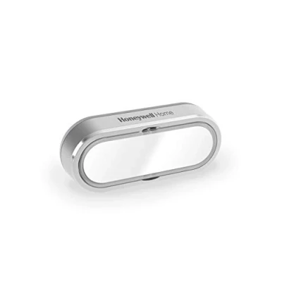 Afbeelding van Honeywell draadloze drukknop met naamplaatje en led indicatielampje horizontaal grijs dcp911g