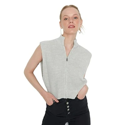 Afbeelding van Trendyol Vrouwen Standaard Basis Sweatervest
