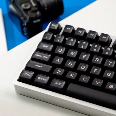 Afbeelding van Doorzichtige Jade Keycaps, 142 Toetsen/ABS/SA Profiel/Dubbelshot Keycap Voor MX Switch Aangepast Mechanisch Toetsenbord (Color : Black)