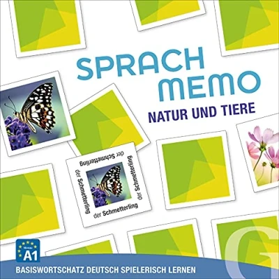 Afbeelding van Sprachmemo Dt:Natur und Tiere (jgo.): Basiswortschatz Deutsch spielerisch lernen. Sprachspiel