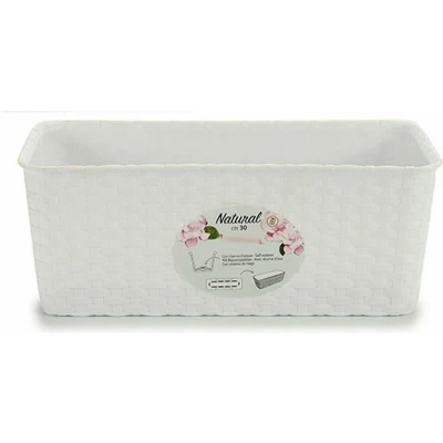 Afbeelding van Plantenbak Stefanplast 13 x 11 28,5 cm Wit Plastic (12 Stuks)