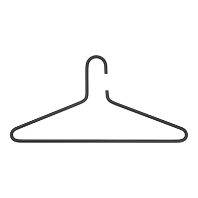 Afbeelding van Spinder Design kledinghangers Senza 6 (set van 3 stuks) zwart