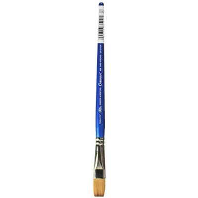 Afbeelding van Winsor &amp; Newton 5306113 Cotman Aquarel penseel van syntetisch haar Serie 666 One stroke, korte steel met uitstekende veerkracht, verfafgifte en uiterste nauwkeurigheid 13 mm 1/2,