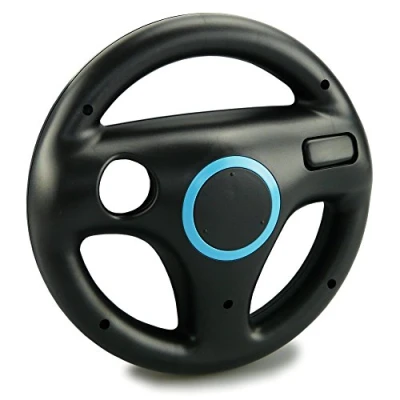 Afbeelding van smardy Stuurwiel compatibel met Nintendo Wii Controllers Racing Wheel zwart voor Mario Kart Game