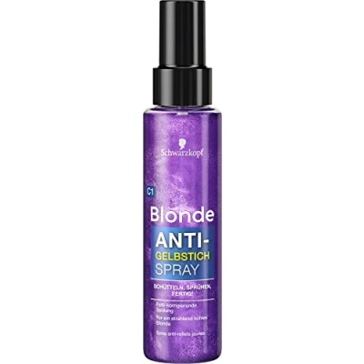 Afbeelding van Schwarzkopf Blonde witmaker C1 Anti gele spray, niveau 3, 3 stuks (3 x 100 ml)