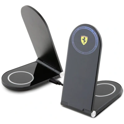 Afbeelding van Draadloze Oplader Ferrari 2 in 1 15W Zwart met MagSafe