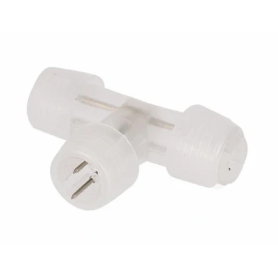 Afbeelding van T connector voor 9 meter LED slang Transparant