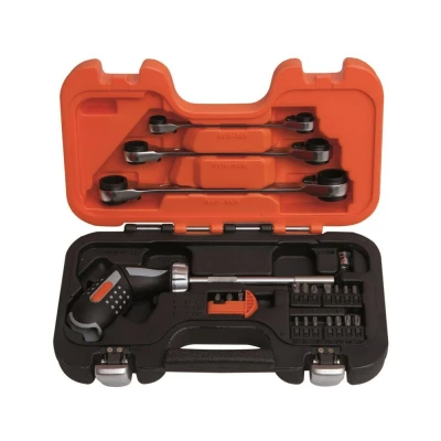 Afbeelding van Bahco ratelschroevendraaierset 1/4&quot; pistoolgreep