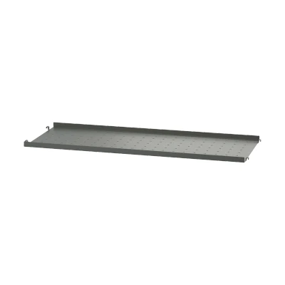 Afbeelding van String metalen plank Donkergrijs, 78x30 cm, lage rand