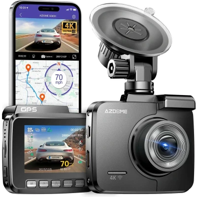 Afbeelding van AZDome Dashcam GS63H 4K 1CH Wifi Auto Video Recorder Zwart