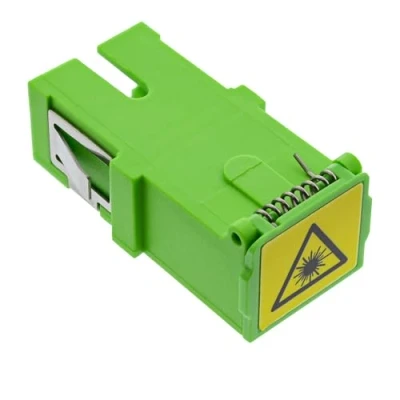 Afbeelding van InLine Glasvezel koppeling, simplex SC/SC, singlemode, keramische huls, met sluiter, groen (Netwerkkoppeling), Netwerk accessoires