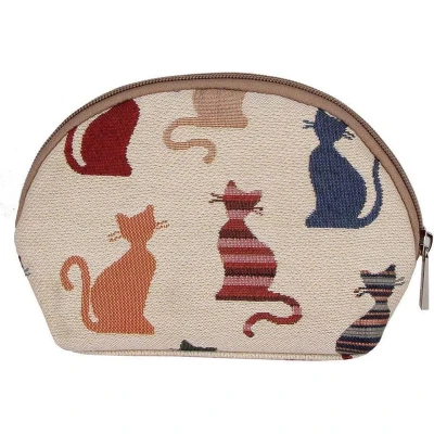 Afbeelding van Signare Make Up Tasje Gobelin Cheeky Cat