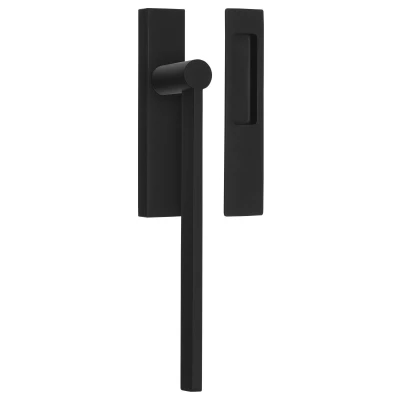 Afbeelding van RVS Hefschuifdeurbeslag set Mathieu Bruls EDGY EG230 massieve mat zwart 304