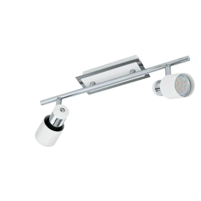 Afbeelding van EGLO Davida   Plafondspots   2 Lichts   Chroom, Wit
