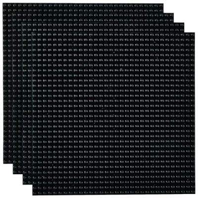 Afbeelding van Strictly Briks Klassieke stapelbare bouwplaten 100% compatibel met alle grote merken om torens, tafels en meer mee te bouwen! 4 stuks zwart 25,5 x cm