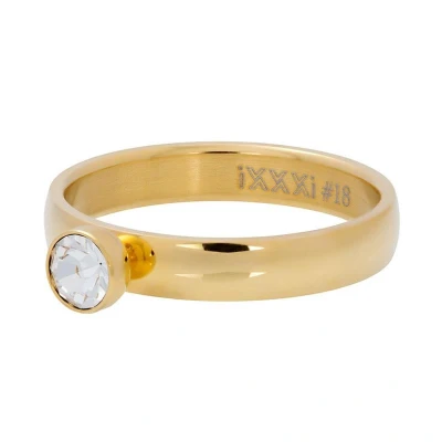 Afbeelding van Zirconia 1 stone crystal iXXXi Vulring 4 mm 17 / Gold