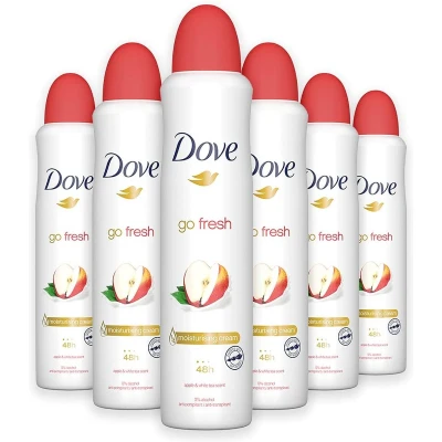 Afbeelding van 6x Dove Apple &amp; White Tea Deospray 250ml kopen? Nu in de aanbieding bij