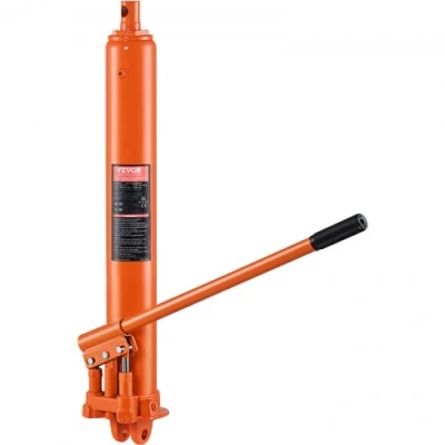Afbeelding van VEVOR hydraulische lange ramkrik, 8T motorliftcilinder met dubbele zuigerpomp en vorkbasis, autofleskrik voor motorliften, garage /winkelkranen, boerderij enz.