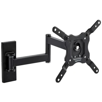Afbeelding van Amazon Basics Tv muurbeugel, draaibaar, voor tv&#039;s van 12 tot 40 inch en VESA 200 x 200, zwart