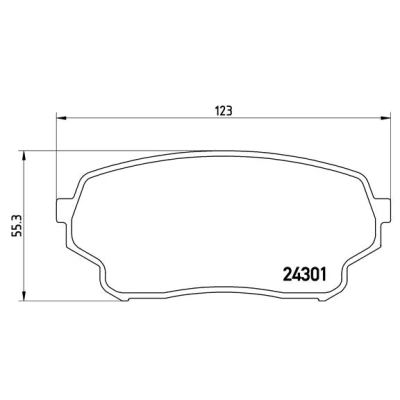 Afbeelding van Brembo Remblokset P 79 019