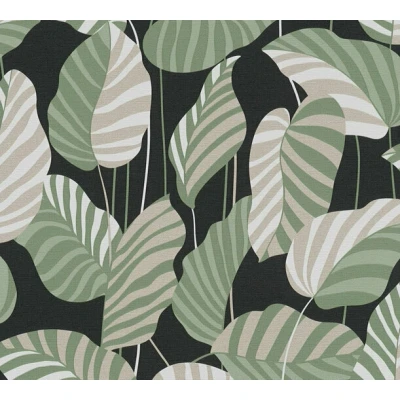 Afbeelding van AS Creation Antigua 39094 2 390942 Zwart / Groen