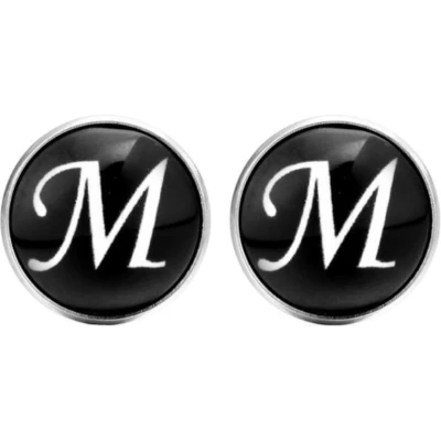 Afbeelding van Fako Bijoux® Manchetknopen Alfabet Letter M