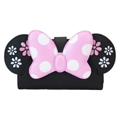 Afbeelding van Loungefly Disney by Wallet Minnie Floral Rock the Dots Flap Wallets
