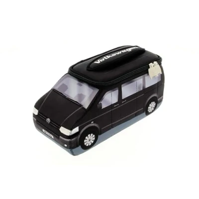 Afbeelding van BRISA VW Collection Volkswagen Vanagon T5 Bus Transporter 3D Neopreen Universele Zak Zwart