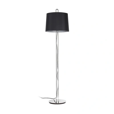 Afbeelding van Faro Lighting Montreal Vloerlamp Ronde Tappered Shade Zwart, E27