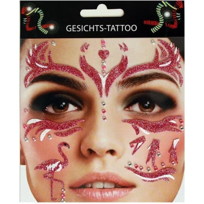 Afbeelding van Gezicht sticker Flamingo