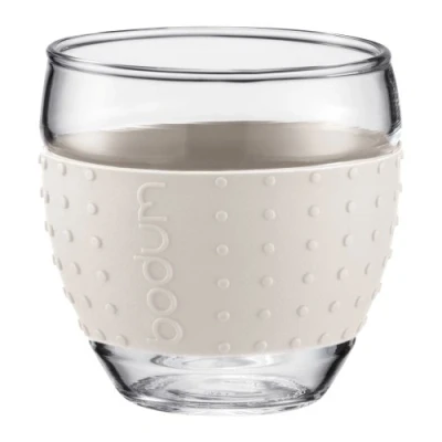 Afbeelding van Bodum Pavina Set van 2 glazen mokken, 12 oz, 0,35L, gebroken wit
