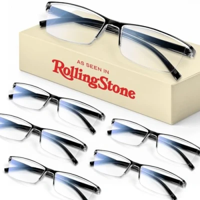 Afbeelding van Gaoye 6 Pack Reading Glasses Men, Blue Light Blocking Readers, Mens Prescription glasses, 2.0