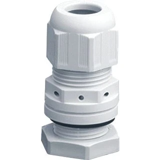 Afbeelding van Hensel kabelwartel m25x1 5mm klembereik 9 17mm lengte 10mm kunststof pa halogeenvrij ip67 lichtgrijs ral7035 kbm 25