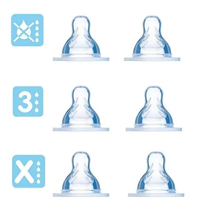 Afbeelding van MAM Zijden zuignap, set van 6 stuks, vanaf 4 maanden, snel en druppelvrij, maat 3 + X pap