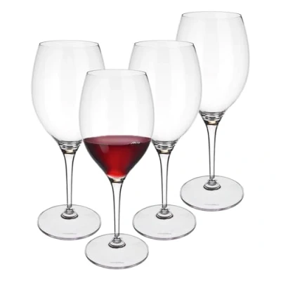 Afbeelding van Villeroy &amp; Boch Maxima Bordeauxkelk, rode wijnglas set, set van 4 stuks, glazen voor wijn, Aperol Spritz en cocktails, kristalglas, vaatwasmachinebestendig