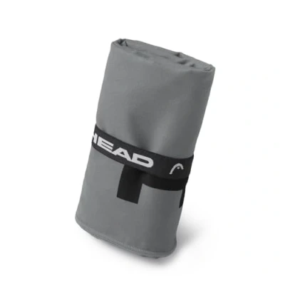Afbeelding van Head Active Microvezel handdoek met elastiek, lichte fitnessstudio, sneldrogend, multifunctionele doek, absorberend, ruimtebesparende badhanddoeken voor op reis, 60 x 110 cm, Night Shade Grey