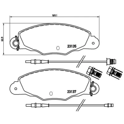 Afbeelding van Brembo Remblokset P 61 061