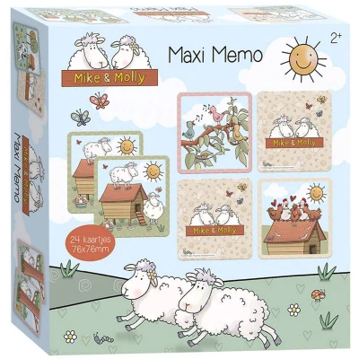 Afbeelding van Bambolino Toys Mike en Molly Kartonnen Memo 960374