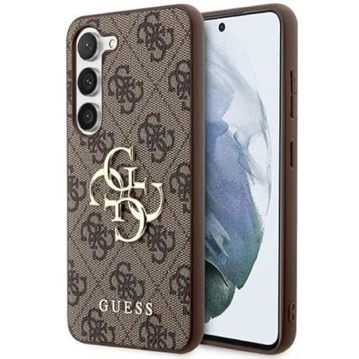 Afbeelding van Samsung Galaxy S24 Plus Hoesje Kunststof Guess Backcover/Hardcase Bruin Telefoonhoesje
